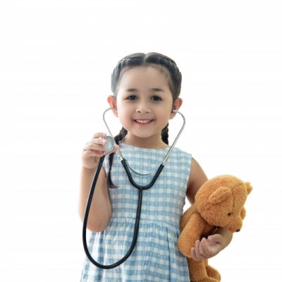 girl with stethoscope